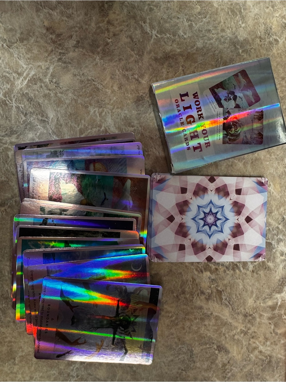 Holographic Oracle Card Deck - Work Your Light